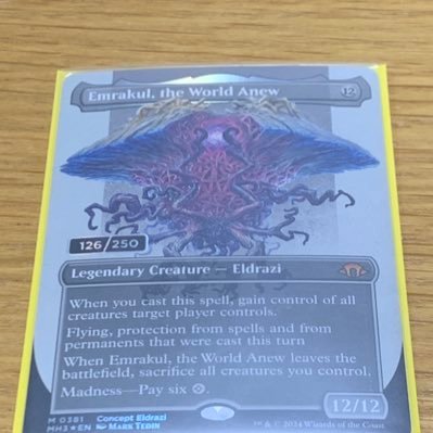 emrakulfun's profile picture. mtgのエムラクール大好きおじさんです😋東京から千葉西くらいまでなら割と行けると思います😁リモート環境も整備済み☺️紳士に楽しくプレイがモットー👍mtg関連の方無言フォロー失礼します😅バトロコ八千代台店や晴れ千葉によく顔を出します😆