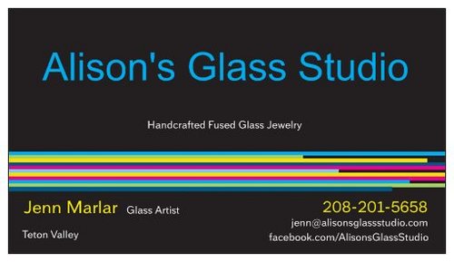 Glass Artists: Jenn Marlar and Iris Dates.We make handcrafted fused-glass wearable art.