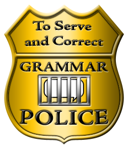 Saving the world from bad grammar... one tweet at a time.