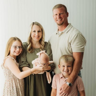 My Family of Katie, Reagan, Tripp, and Reisz Burgett - Principal and Football Coach Caldwell County Schools