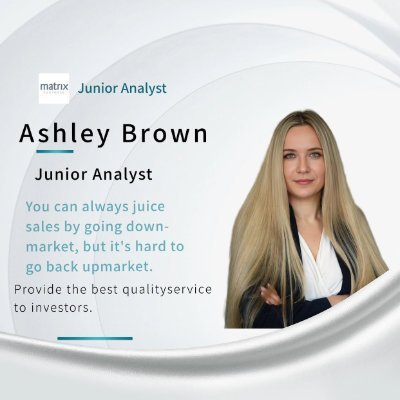 MatrixVC/Analyst
Experience builds confidence, analysis drives the future