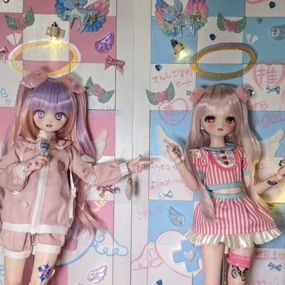 専用】国内人気作家様 アートドール 仲良しの二人組