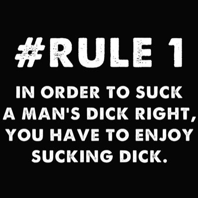I just like sucking dick and getting facials if you down for that DM me if you not don’t !