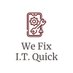 Mr. Fix I.T (@wefixitquick) Twitter profile photo Mr. Fix I.T (@wefixitquick) Twitter profile photo
