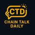 Chain Talk Daily (@chaintalkdaily) Twitter profile photo Chain Talk Daily (@chaintalkdaily) Twitter profile photo