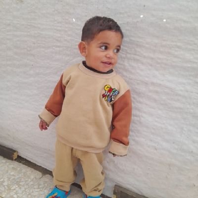 Hello. I am KAMAL from Gaza. I am asking for help. Please help me for my little baby. I don't want to lose my children. They came out from under the rubble of
