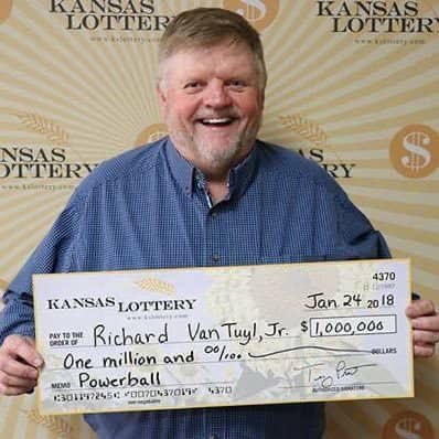 59yrs Richard Van Tuyl who works for a construction company in the Kansas City as won a $1000,000 and giving back to the society by paying credit card debts