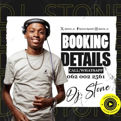 MUSICAL BEING❤ DJ• Deep House• Private School Piano
Bookings: • djstone_sa (IG) • djstonesa07@gmail.com• Dj Stone sa(FB)
@OrlandoPirates @RealMadrid