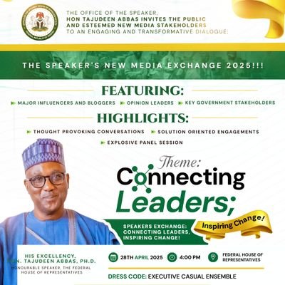 The official platform for the historic Interactive Dinner between Speaker Abbas and members of the Digital Media Community