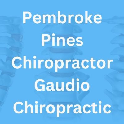 ChiroPembrok's profile picture. Pembroke Pines Chiropractor Gaudio Chiropractic
102 NW 108th Terrace #17, Pembroke Pines, FL 33026
+1 (954) 836-9088
https://t.co/VnSDDsmliy