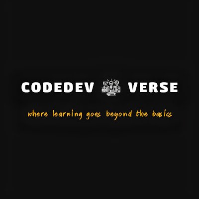 CodeDevVerse's profile picture. 