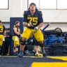 kaden_strayhorn's profile picture. 4⭐️ offensive lineman @imgafootball |@maxpreps All-American| Most Versatile offensive lineman in 🇺🇸| #1 center in 2025|  OL @UMichFootball |