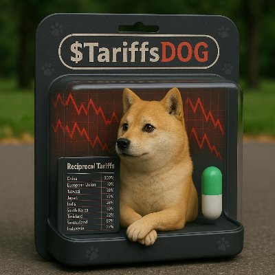 TariffsDOG_sol's profile picture. Tariffs Dog - the 1st dog to bite back at tariffs. Trump bark, ChatGPT brain, Solana speed. Bird scared, Disney confused. Born on PumpFun, raised for revenge.