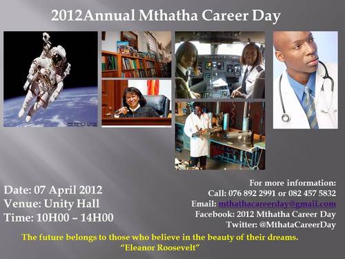 MthataCareerDay's profile picture. A group of young professionals who empower students with information on career options