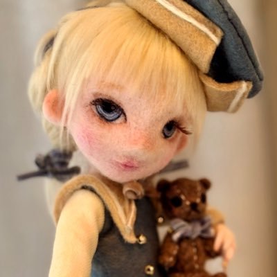 mary_a_dolls's profile picture. 人形作家です 自立するドール 羊毛フェルトで可愛い球体関節人形の子を作りたい！