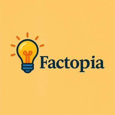 _Factopia's profile picture. Random interesting facts—delivered daily💡 Hit the Follow button to learn something new everyday.