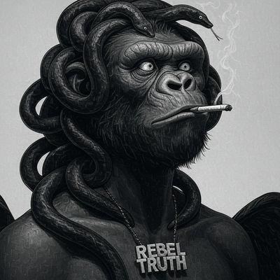 RebelTruth_'s profile picture. REBEL WITH REASON,
REBEL FOR THE TRUTH.

Buying #Bitcoin till am out of $$$ ✍🏾............, BTC ETH SOL ApeChain @apecoin $APE //#MedusaApe 🐍🦍