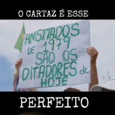Deus Vult e Salve, Maria... 🇧🇷 Eu tenho vergonha de ter na presidência do meu país um ex-presidiário condenado em três instâncias (Cel Amaro)