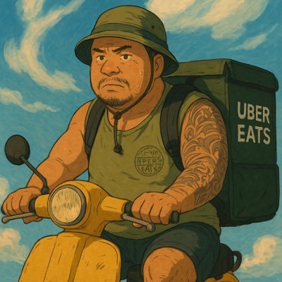 korkoropon's profile picture. 40代、へたれウーバー配達員 町田 古淵 相模原 くるくる 誤字脱字は勘弁してくれなんせ育ちは良いほうじゃなくて、、、