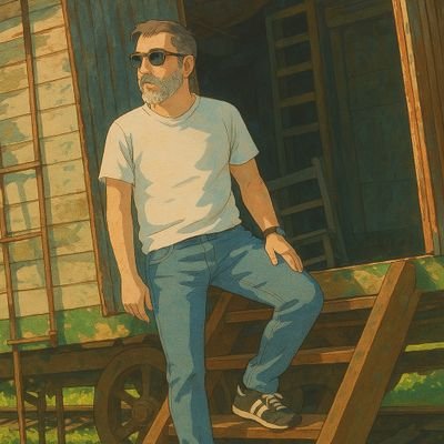 Un dibujo fuera del margen, un poema sin rimas.
Un cronopio, hincha de Ferro.