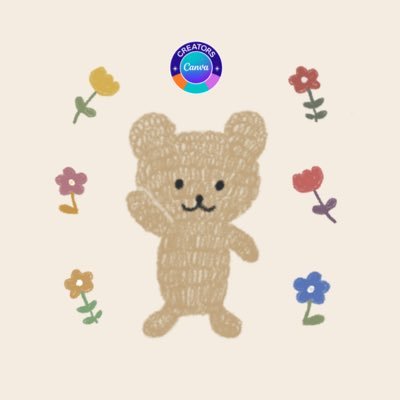 【Canva公式クリエイター|イラストロゴデザイナー】Canvaテンプレ1800枚以上公開🌼|月間DL数10万超|かわいい手描きロゴ|一児の母|ご依頼はお気軽にDMへ💌