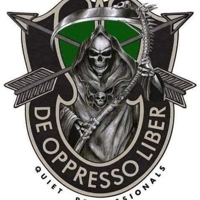 Him do as him damn well pleases. Pineland University graduate. 18E. De Oppresso Liber!