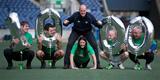married with 3 girls and a very patient wife. The picture shows my wife training with the great gregor townsend and we raised money for cancer research.