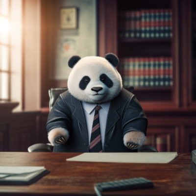 #LawTwitter's favorite(ish) anthropomorphic panda attorney | GC @ Hadron Labs building @Neutron_org 🔀 & @dropdotmoney | @lex_DAO, @LeXpunK_Army, @BlockchainLG