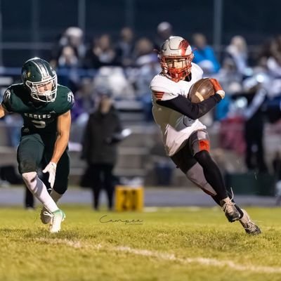 CKoesel8's profile picture. 5'9, 150 lbs, WR, DB, class of 2028, 3.6 GPA, first team all conference