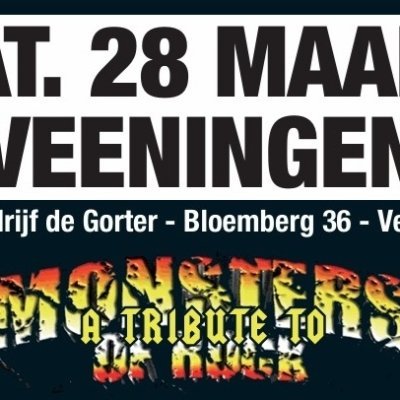 Nieuws, over concert 'Tribute to The Monsters of Rock' 28 maart 2026 te Veeningen in de Wolden en andere oldtimerock concerten kun je hier vinden.