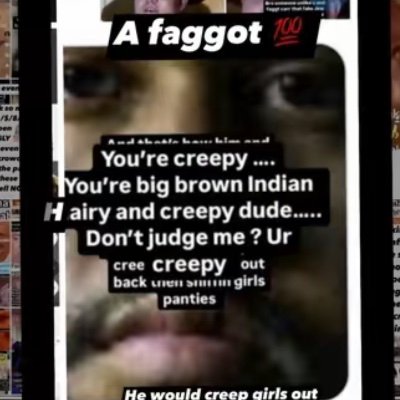Ugly short hairy Indian rapist ass faggot stop bringing me up u touch kids 💯 fuck Ari weii aka Ari gay faggot ur a creep ugly ass Indian mr Smurf lookin ah