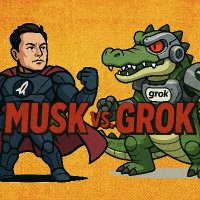 Musk Vs. Grok (@musk_vs_grok) Twitter profile photo