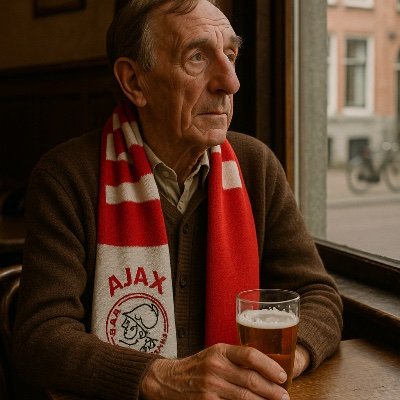 HistoryAjax's profile picture. Every Saturday afternoon, you could find Daan at the local café in Amsterdam-Oost, seated by the window with a beer in hand and his well-worn Ajax scarf.