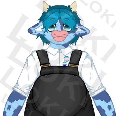 ₊✩‧₊˚౨ৎ˚₊✩‧₊ Just your Local Family Friendly Cow ₊✩‧₊˚౨ৎ˚₊✩‧₊
I'm Loki a 22, Trans Masc Plus sized blue cow Vtuber, Here to share body positivity, play games,