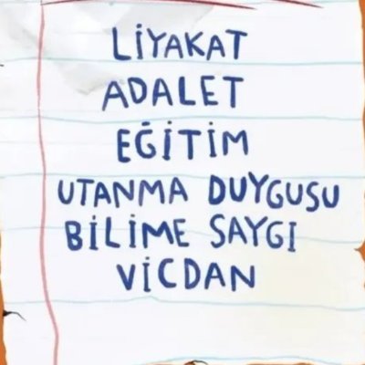 94Muallime's profile picture. 🇹🇷 Bir Garip Türkçe Öğretmeni 

Bana bir ben lazım, bir de beni anlayan. Beni bir ben anlarım, bir de beni yaradan.