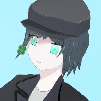 kurokurokucc24's profile picture. KUCC24 工学部の市民工 下手でも描く！！代理くんちゃんはクローバーの髪飾りをしています。