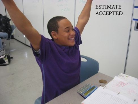 The calculator that thinks only if you think too! the answer is given only if a reasonable estimate is given first