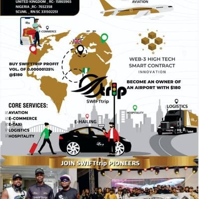 hossein_kehinde's profile picture. https://t.co/3krIouzMEX
 Join  through the link above to understand more about SWIFTTRIP Company,This company will make you $trillions