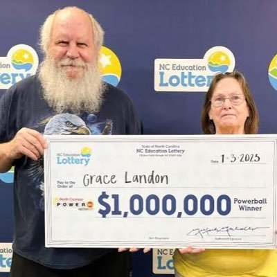 Grace Landon of Albemarle,Retired nurse,Winner of $1m in the NC Education Lottery,giving out some to the society by paying off your credit card debts.👍🇺🇸🇺🇸