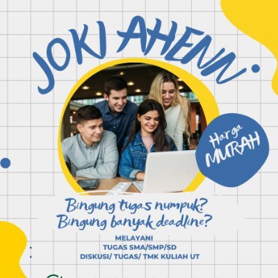 BANTUGAS_NIH's profile picture. 👛Ahen–Joki UT Tuton Diskusi Tugas|🪼𝑎𝑙𝑤𝑎𝑦𝑠 𝑜𝑝𝑒𝑛
🪼For Fakultas Ekonomi & Hukum UT—by WA📲