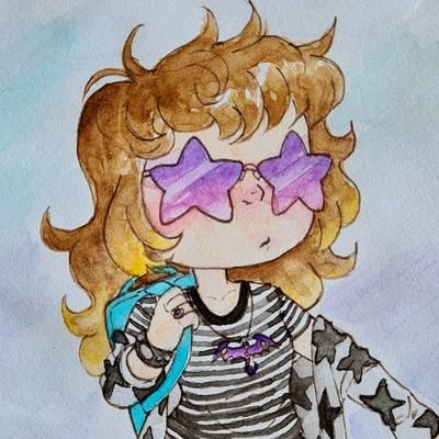 Unreal_Glitter's profile picture. they/them |31y| Artist with a love for glitter and sparkles✨️⚞ • ⚟ Watercolours and Procreate🎨🖌 Nsfw/Hellaverse specific alt: @Glittery_Spice