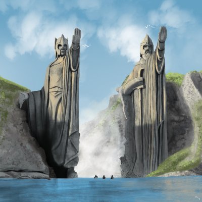 Esquivando-me do olho de Sauron na terra de Mordor.
