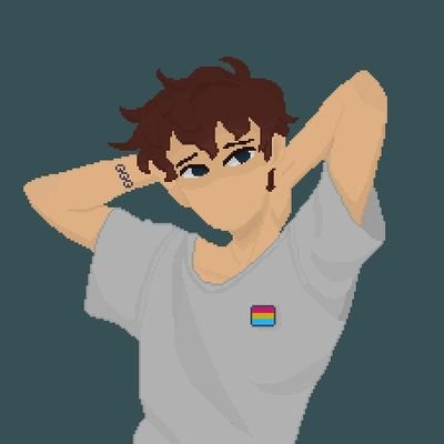 ThePixelToad's profile picture. 🍄21 y/o • he/him • Pan • Pixel Artist🍄 
🌿I'm just messing around here for fun!! I do pixel art when i have time. You can call me Fern :)🌿