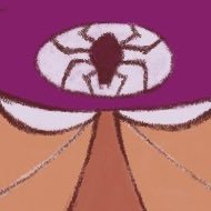 Deeporu's profile picture. Spider-sona in a retro sanctuary.