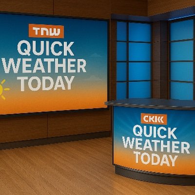 Check out our morning weather show airs. Tuesday and Friday Watch quick weather today. at 9:00 AM CDT OnYouTube Twitter and tune in to @QuickWeekend