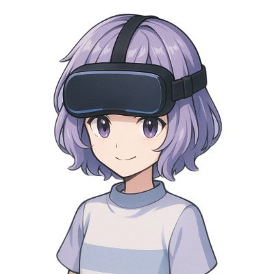 VrNovr's profile picture. 2025.5～Blender/Unity/UnrealEngine練習中🛠 将来はVRWorldつくって自由に遊びたい🌐VRChatで交流したい(ガチ初心者)🤝創作＆交流垢。VR・3DCG関係のつぶやき📝無言フォロー失礼します。