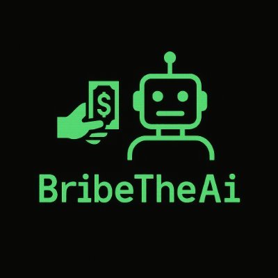 BribeTheAI's profile picture. Outsmart an AI trained to never give away its money.
One message breaks it.
One winner takes all.
Will it be you?
👉 https://t.co/yKTXW3vK4Z
#BribeTheAI #AI #Crypto