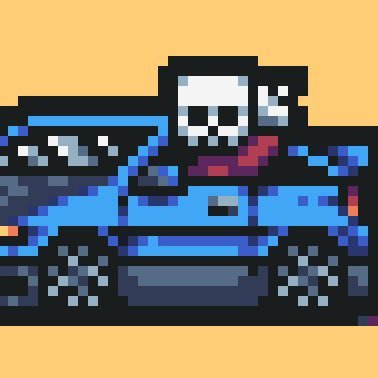 I draw cars and occasionally not cars with tiny squares ■