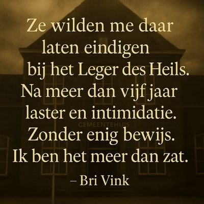 Jarenlang! Uitgesloten belasterd& monddood gemaakt.Geen inzage,geen burger rechten🧐Hier begint de waarheid.
#CastricumDossier #Rechtvaardigheid
#StopMisbruik