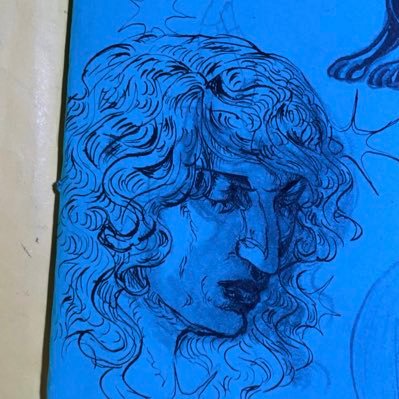 i’m a cool guy and i post art sometimes 😎 comms open (1/3)💙🖋️🐏